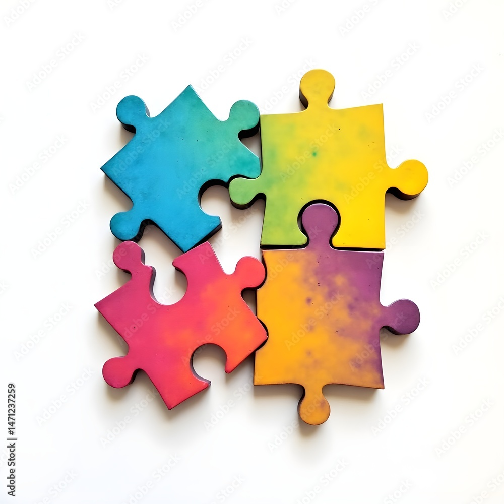 colorful puzzle pieces colorful puzzle pieces