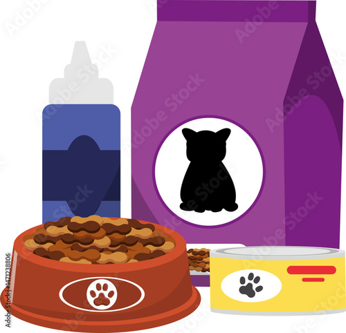 Pet Shop Products Illustration