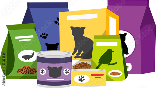 Pet Shop Products Illustration