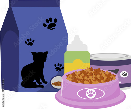Pet Shop Products Illustration