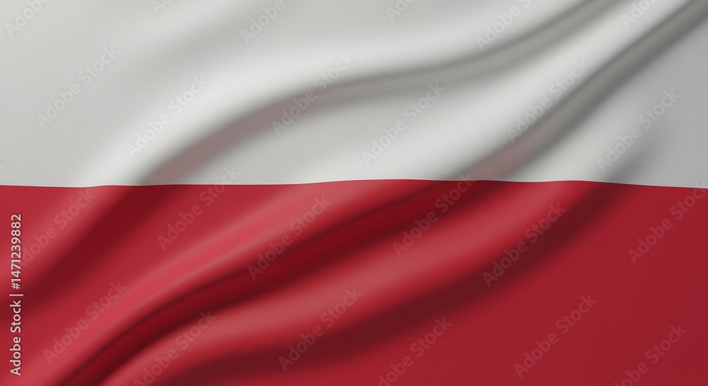 Fabric Waving with Two Colors Background Fabric Waving with Two Colors Background