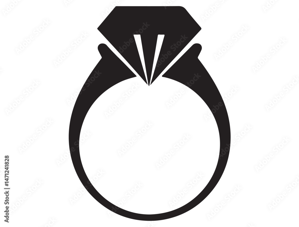 DIAMOND RING SILHOUETTE DIAMOND RING SILHOUETTE