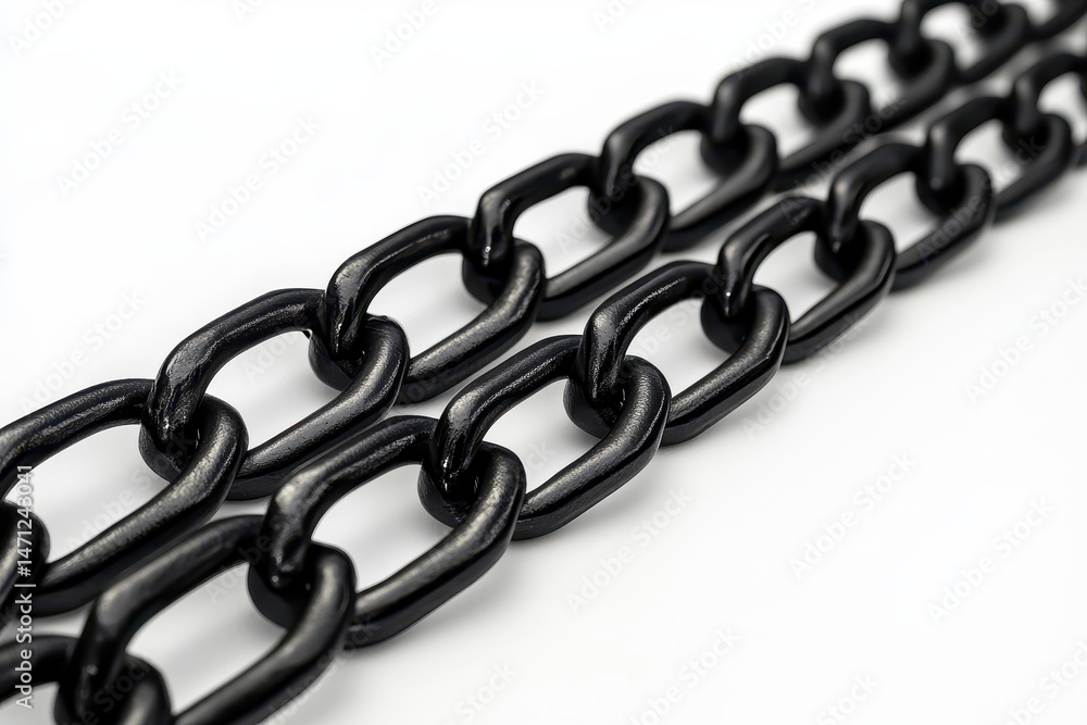 Fototapeta premium Black chain links