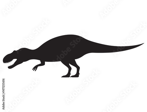 DINOSAUR SILHOUETTE WHITE BACKGROUND