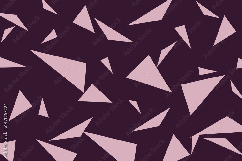 Abstract Pink Triangles on Deep Purple Geometric Modern Art Design Bold Shapes Seamless Pattern Abstract Pink Triangles on Deep Purple Geometric Modern Art Design Bold Shapes Seamless Pattern
