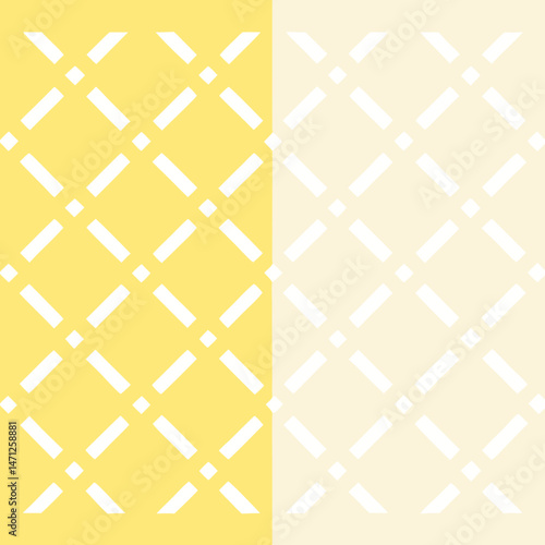 Elegant yellow cream geometric pattern seamless design perfect for fabric wallpaper or textile