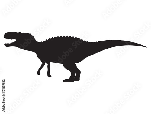 DINOSAUR SILHOUETTE WHITE BACKGROUND