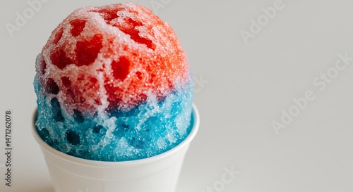 Refreshing Red, White, and Blue Snow Cone Treat