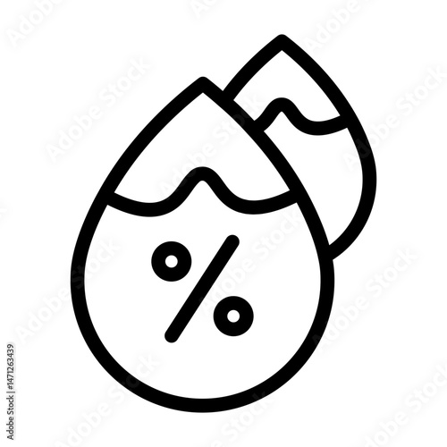 humidity line icon