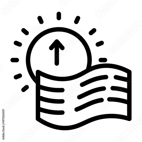 sunrise line icon