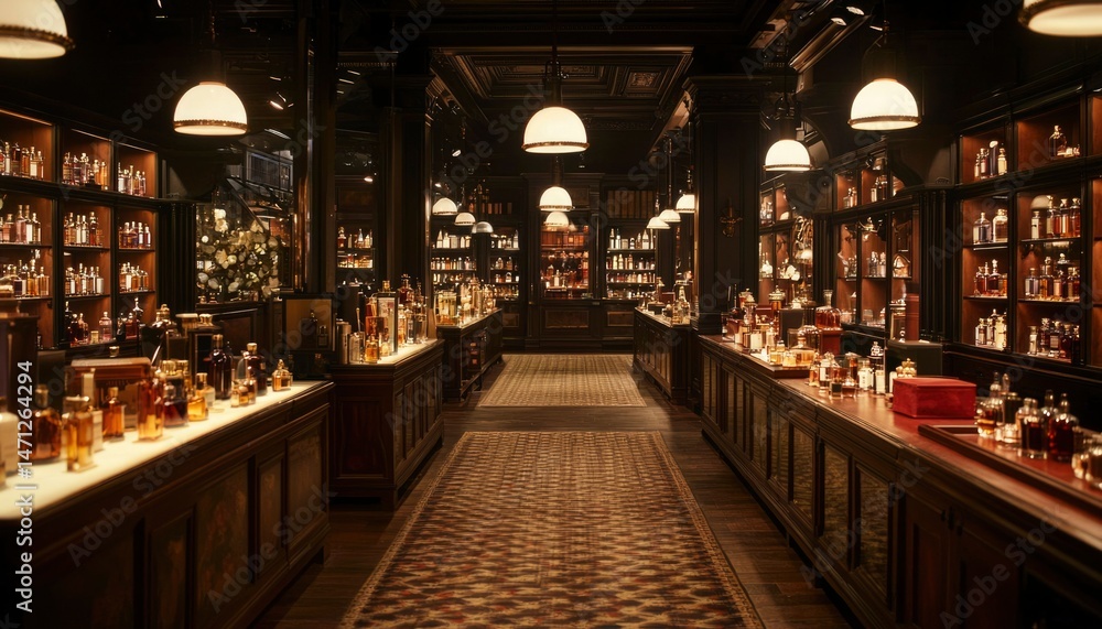 Grand, elegant liquor store interior Grand, elegant liquor store interior