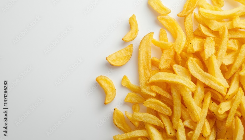 Fototapeta premium Golden crispy fries