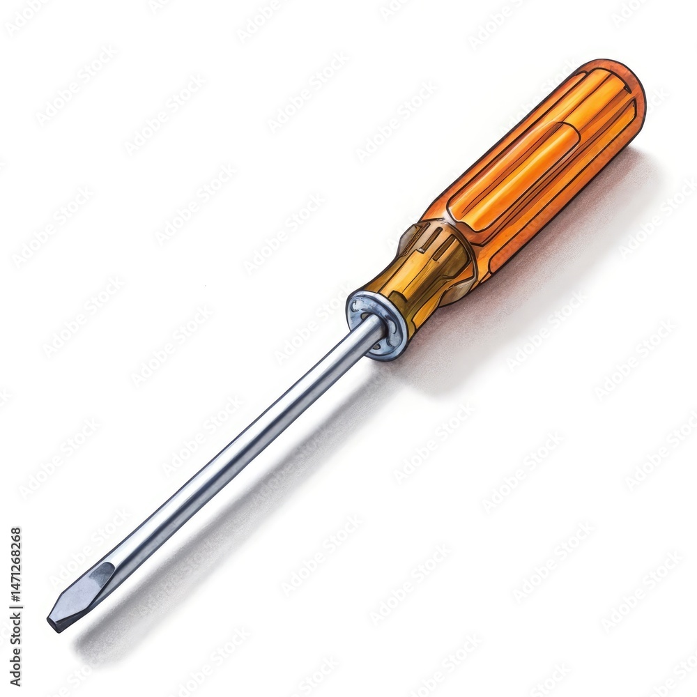 screwdriver isolated on white background screwdriver isolated on white background