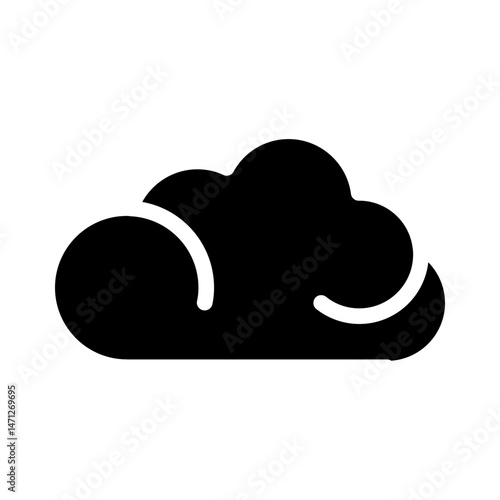 cloud glyph icon