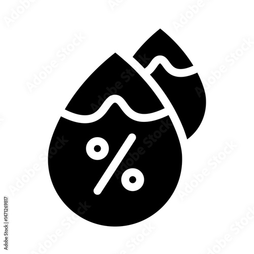 humidity glyph icon