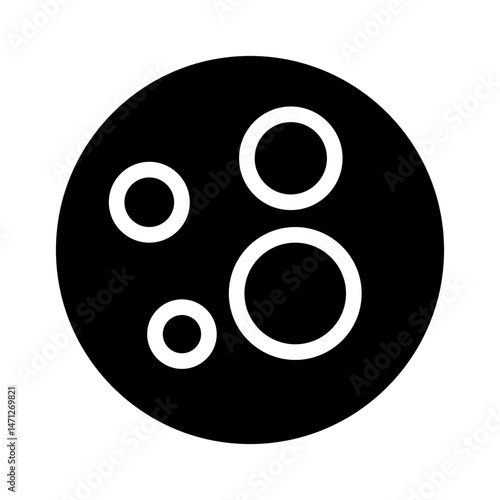moon glyph icon