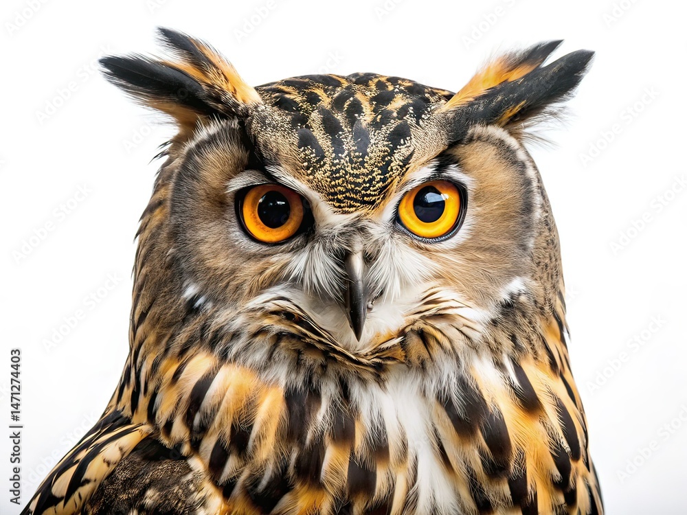 Fototapeta premium Eagle Owl Studio Photo - Wildlife Conservation
