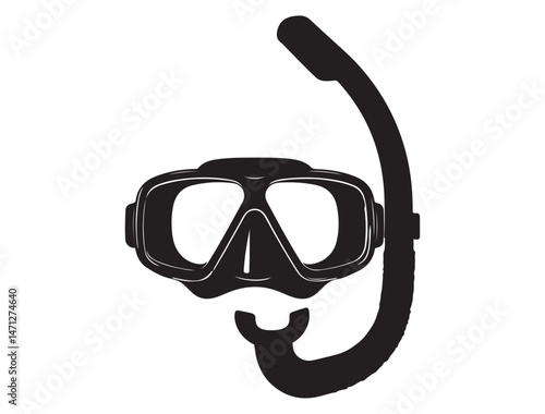 DIVING SILHOUETTE WHITE BACKGROUND
