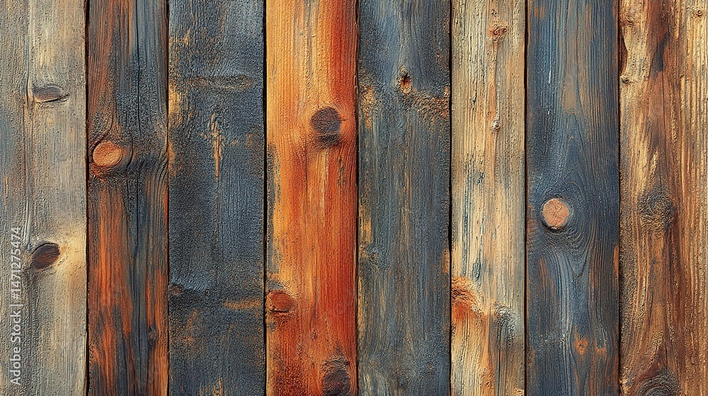 Fototapeta premium Natural wood texture with vertical lines, ideal for architectural or design backgrounds 