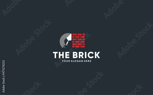 Architect Logo Design, Bricks Logo Icon, Construction Company Logo, Builder Logo Template, Architecture Firm Emblem, Brickwork Logo Design, Structural Design Logo, Modern Construction Symbol, Builder 