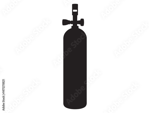 DIVING SILHOUETTE WHITE BACKGROUND