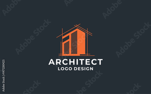 Architect Logo Design, Bricks Logo Icon, Construction Company Logo, Builder Logo Template, Architecture Firm Emblem, Brickwork Logo Design, Structural Design Logo, Modern Construction Symbol, Builder 