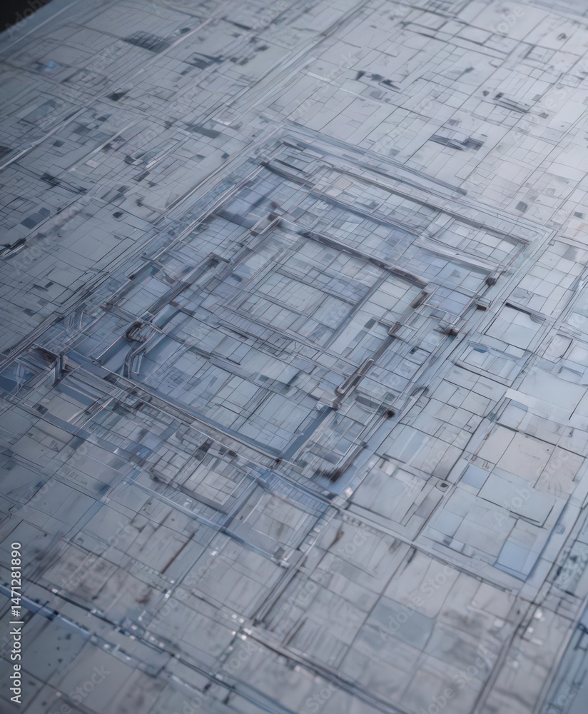 Architectural blueprint photo effect template with grid, draft, sketch Architectural blueprint photo effect template with grid, draft, sketch