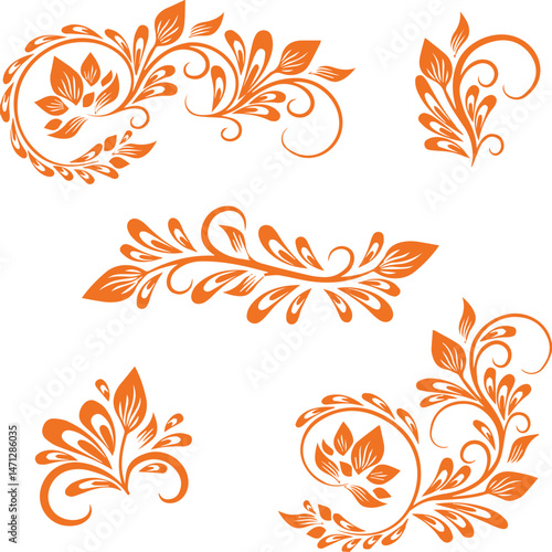 Beautiful flower art and mandala vector design