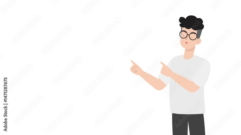 video man is standing and giving a lecture cartoon animation
video man is standing and giving a lecture cartoon animation