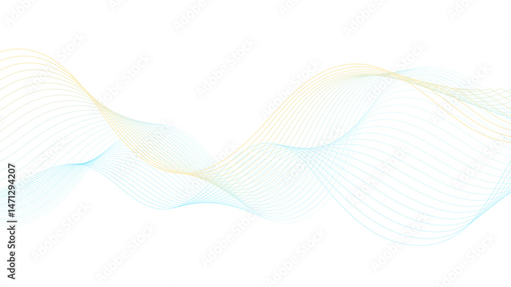 Fototapeta premium wave banner background line shape