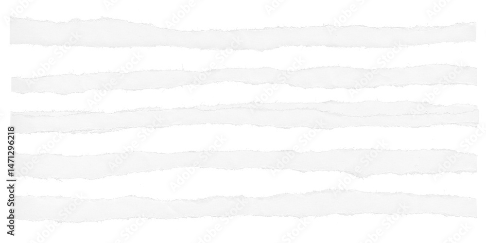 Obraz premium Detailed paper tears arranged horizontally on a deep black background. Excellent for creative collages, photo overlays, textured borders, and zine-style visuals.