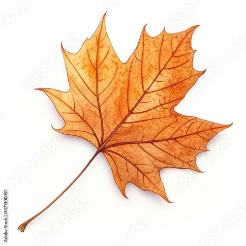 Wallpaper Mural maple leaf isolated on white Torontodigital.ca