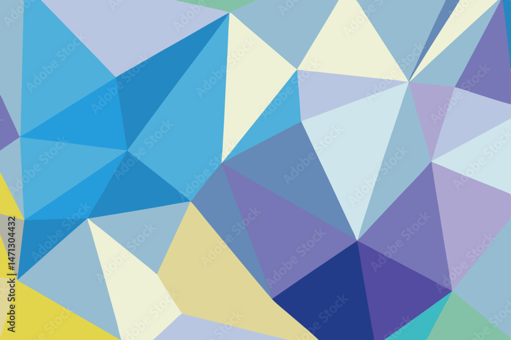 Abstract Geometric Pastel Background Serene Blue Purple Yellow Triangles Abstract Geometric Pastel Background Serene Blue Purple Yellow Triangles