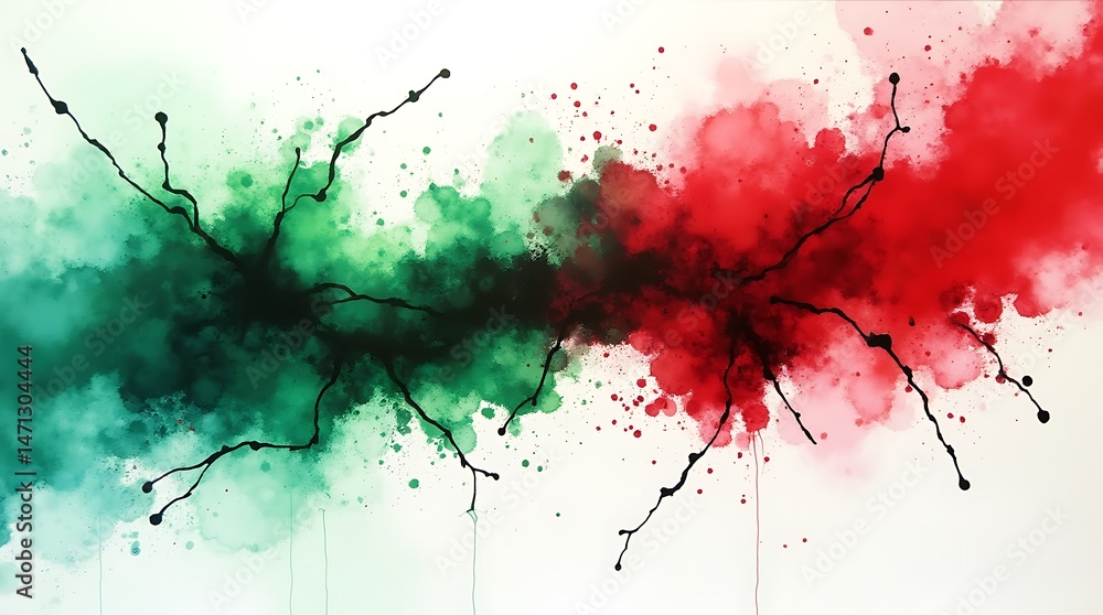 Fototapeta premium abstract watercolor background