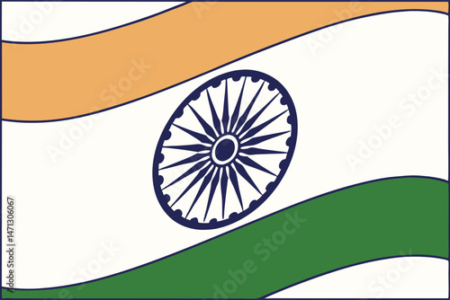 Indian flag saffron white green Ashoka Chakra national pride Indian independence day patriotism