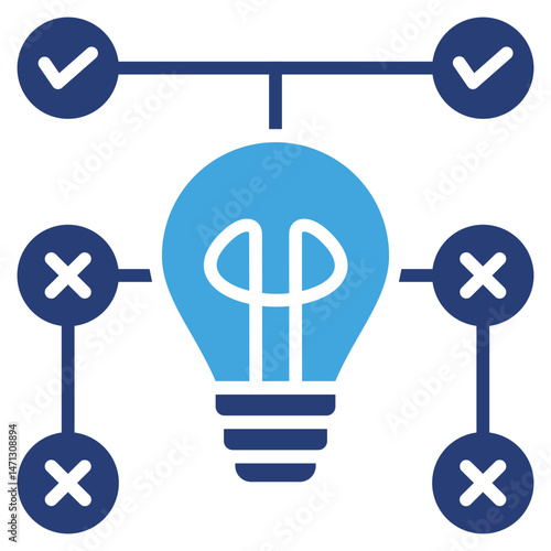 Trial And Error Two Color Icon