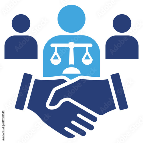 Arbitration Two Color Icon