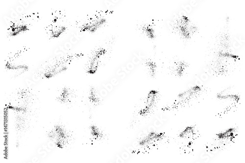 Hand-drawn black vector blood banner background design