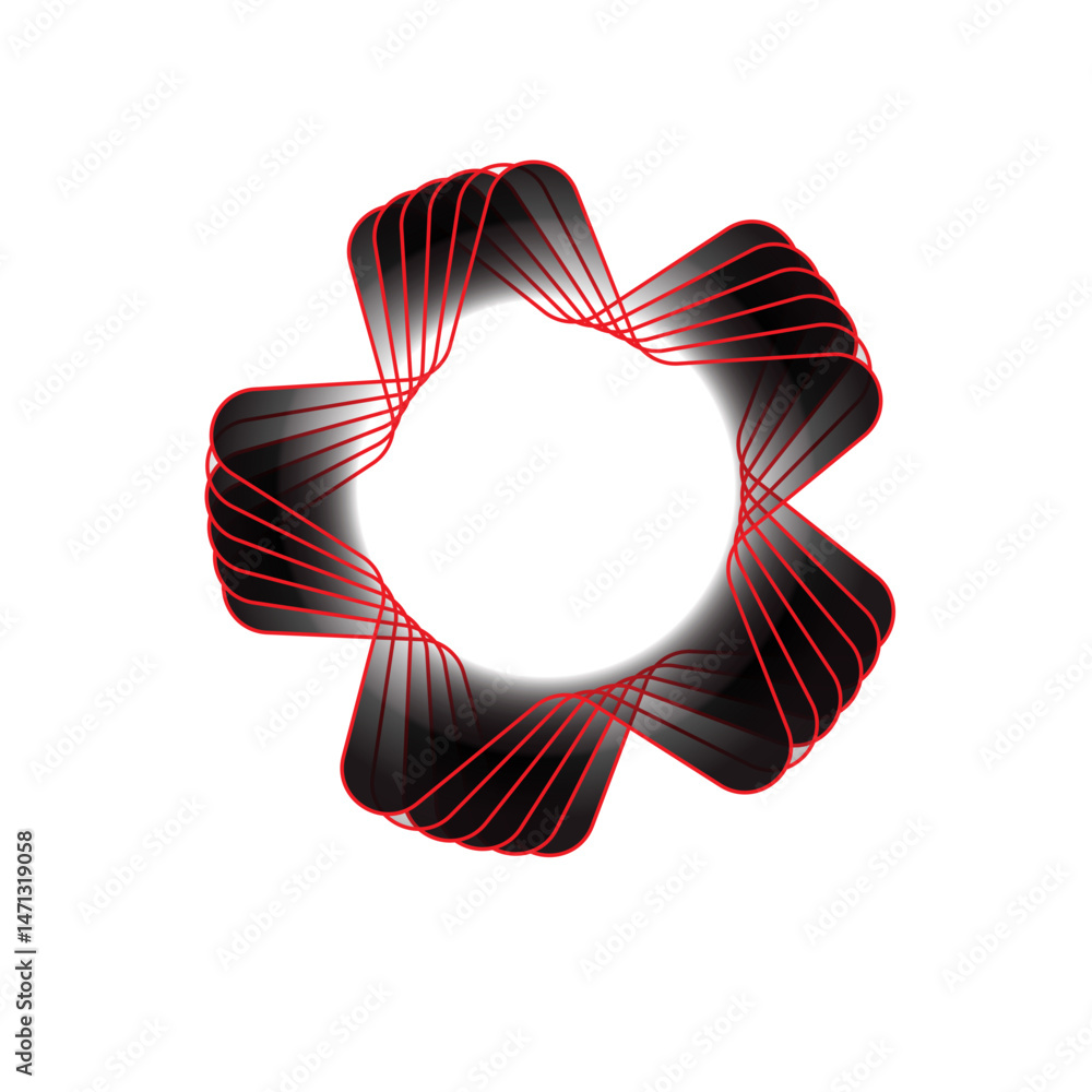 Fototapeta premium 3d render of a red and yellow heart symbol