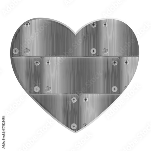 illustration of an armored heart