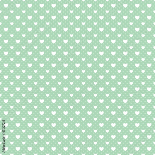 Heart Pattern Background, Romantic Love Design, Valentine’s Day, Cute Pink Hearts