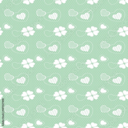 Heart Pattern Background, Romantic Love Design, Valentine’s Day, Cute Pink Hearts