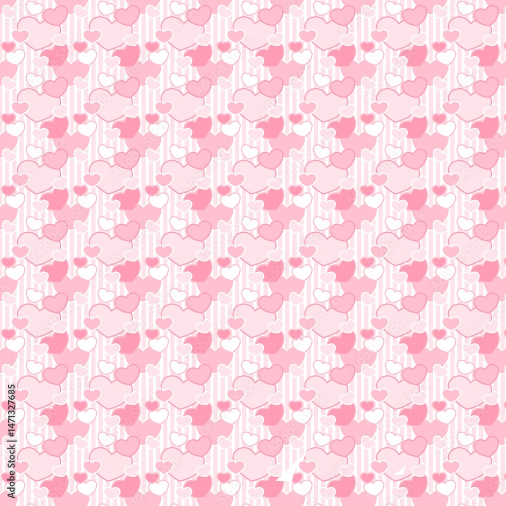Heart Pattern Background, Romantic Love Design, Valentine’s Day, Cute Pink Hearts Heart Pattern Background, Romantic Love Design, Valentine’s Day, Cute Pink Hearts