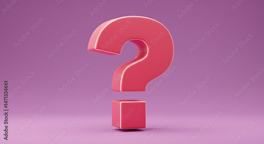 Question Mark Symbol in Pink Colors on a Gradient Background Question Mark Symbol in Pink Colors on a Gradient Background
