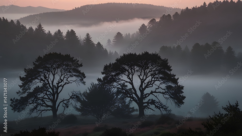 Fototapeta premium Rooted in nature, we grow with purpose. From tranquil forests to thriving gardens, every leaf tells a story of care. Together, we nurture a greener, more peaceful world fogy image