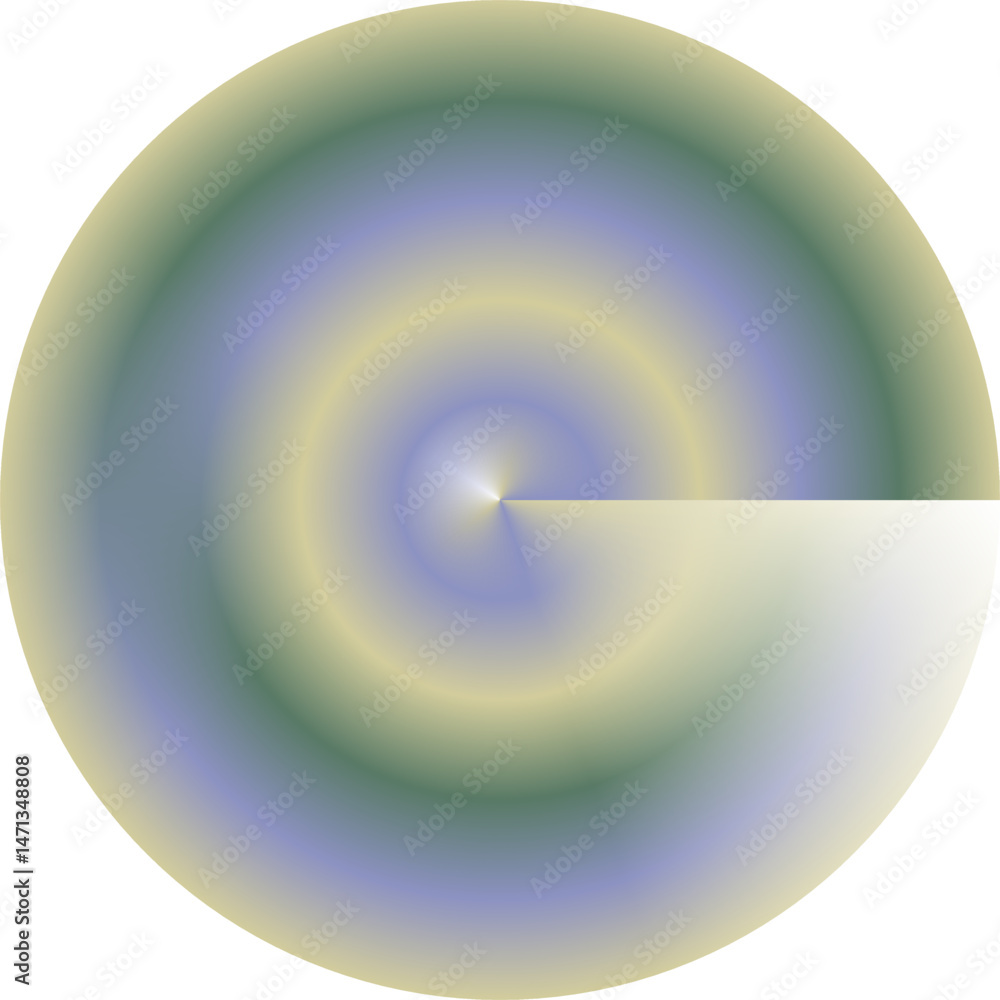 A circular gradient blends from soft olive and muted blue towards a bright, almost white center. 19. A circular gradient blends from soft olive and muted blue towards a bright, almost white center. 19.