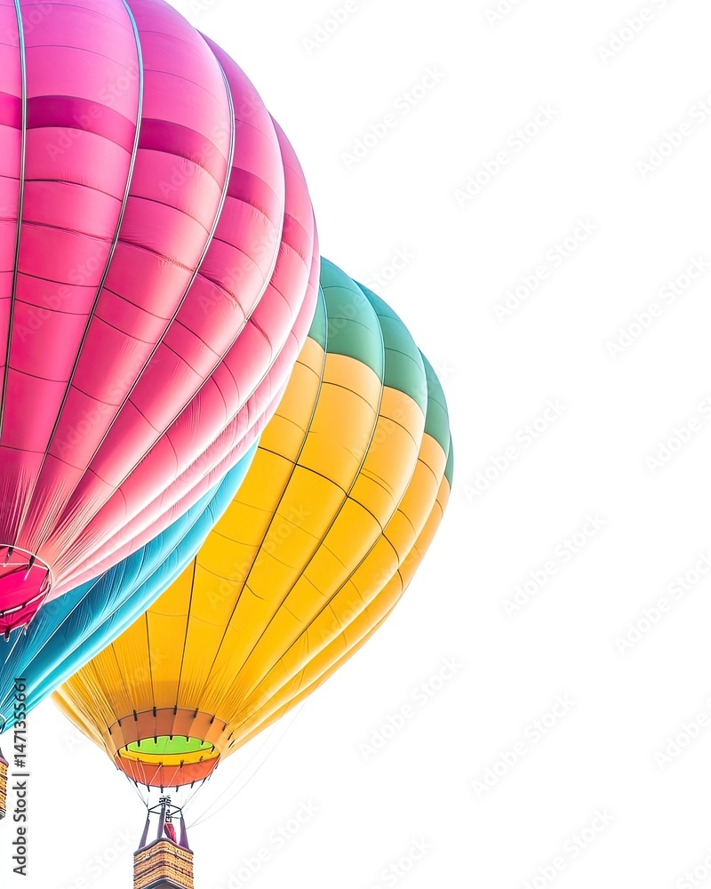 Fototapeta premium Colorful hot air balloons in flight