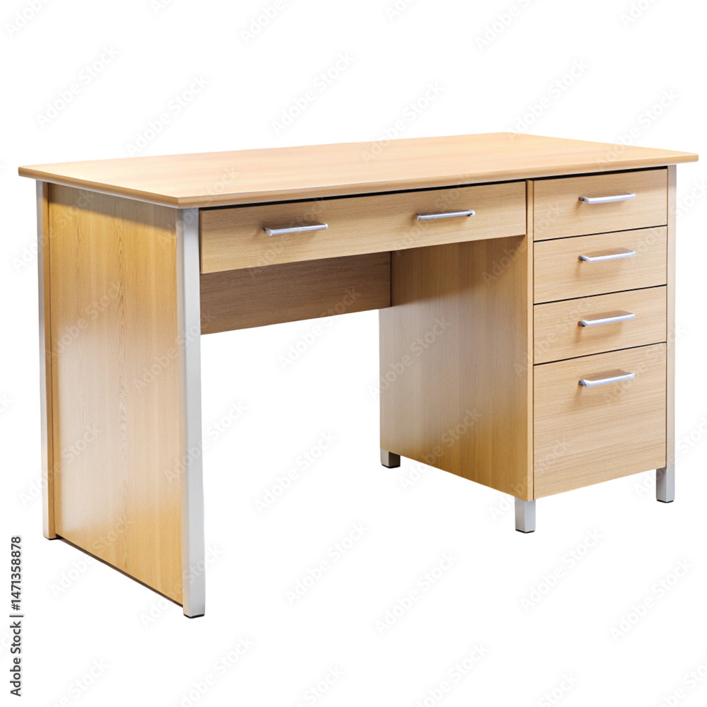 wooden desk isolated on white background wooden desk isolated on white background