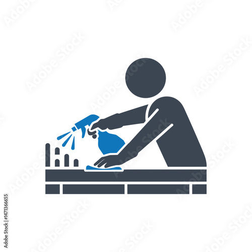 Surface Disinfection Cleaning Icon
