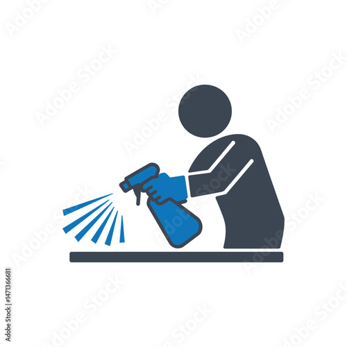 Surface Cleaning Spray Icon